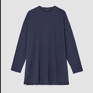 Eileen Fisher Navy Tunic Top